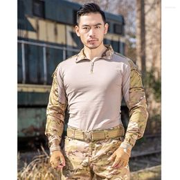 Men's Tracksuits Camouflage Suit Breathable Wearable Frog Outdoor Sports Development Military Training Long Sleeve Tactical 91% C