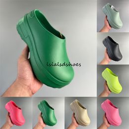 New adiFOM Stan Smith Mule Lucid Pink Green Slides Slippers Men Designer Sandals Core Black Wonder Taupe Slide Indoor Slipper Mens Slides Sandal 36-44