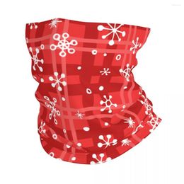 Scarves Snowflake Christmas Holiday Bandana Neck Cover Printed Happy Year Balaclavas Face Scarf Headwear Hiking For Men Washable