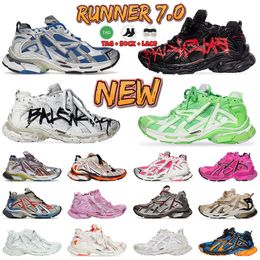 Designers Women 2023 Men Runner 7.0 Running b Shoes Paris Transmit Sense Black White o Green Pink Blue Deconstruction Jogging Hiking Trainers Sneakers 35-46