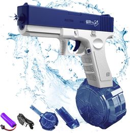 Gun Toys Electric Water Gun Automatic Large Capacity Children Toy Glock Toys for Boys High-pressure Charging Water Pistol Kids Toys Gift 230720