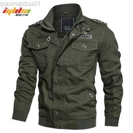 Men's Jackets Men's Bomber Flight Tactical Jacket Winter Cotton Cargo Jacket Coat MA-1 Style Army Pilot Military Jacket Overcoat Plus Size 6XL L230721