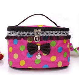 New Makeup Cosmetic Bags Retro Beauty Wash Case Zipper Handbag Makeup Bags276v