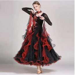 Stage Wear Standard Ballroom Dancing Clothes Dance Competition Dresses Tango Costumes Foxtrot Dress Waltz Rumba