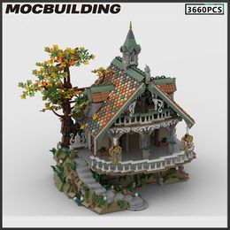 Blocks MOC Building Film Architecture Scene Series House Model DIY Bricks Landscape Streetscape Toy Creative Christmas Gift 230721