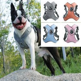 pet dog harness quick fit reflective at night comfortable breathable soft solid Colour new style238n