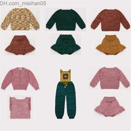 Clothing Sets Kids Sweaters Winter Misha Puff Boys Girls Knit High Quality Print Cardigan Children Baby Cotton Knitwear Outwear Clothes 210804 Z230726