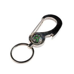 Usage Compass Bottle Opener Men's Fashion 3D Cute Metal Clasp Pendant Ring Key Keychain Keyfob226r