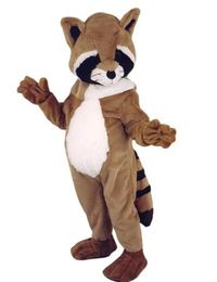 New Plush Raccoon Mascot Costume Adult Size Halloween Carnival Party