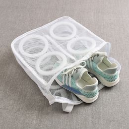 Laundry Bags Portable Mesh Bag Washing Machine Shoes Travel Storage Antideformation Protective Clothes Organiser Net 230721
