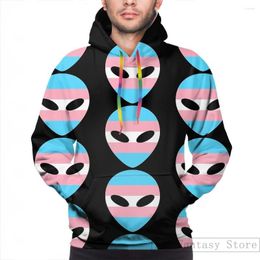 Men's Hoodies Mens Sweatshirt For Women Funny Transgender Alien Print Casual Hoodie Streatwear