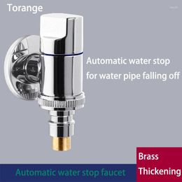 Kitchen Faucets Copper Washing Machine Faucet Automatic Water Stop Valve Snap Type Nozzle Joint Roller Dedicated 1/2 3/4 Inch Universal