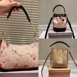 bucket bag designer crossbody woman handbag luxury bags tote women purse Cute Vintage Mini Star Print Handbags Shoulder Bags 230717