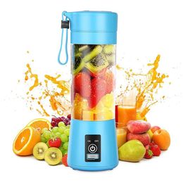 Portable USB Electric Fruit Juicer 380ml Personal Blender Portable Mini Blender USB Juicer Cup with retail box273x273D
