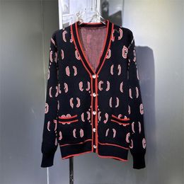 23GGS NEW Women's Sweaters long Cardigan fashion casual Knitwear Women designer Sweaters