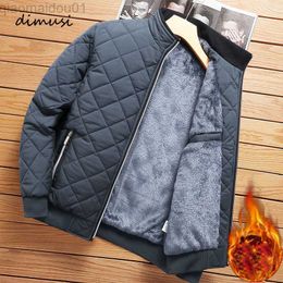 Men's Jackets DIMUSI Winter Men's Warm Jacket Fashion Men Thermal Parkas Coats Casual Classic Outwear Fleece Windbreaker Jackets Men Clothing L230721