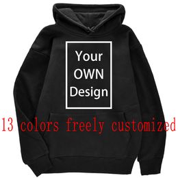 Men's Hoodies Sweatshirts Your OWN Design Brand Picture Custom Men Women DIY Hoodies Sweatshirt Casual Hoody Clothing 14 Colour Loose Fashion 230720