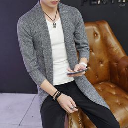 Men's Sweaters 2023 Spring Autumn Casual Solid Knitted Male Cardigan Designer Homme Sweater Slim Fitted Warm Clothing