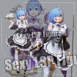 Anime Manga 225mm Anime Figure Re:ZERO -Starting Life in Another World Rem 1/7 Statue PVC Action Figures Collection Model Toys doll Gifts