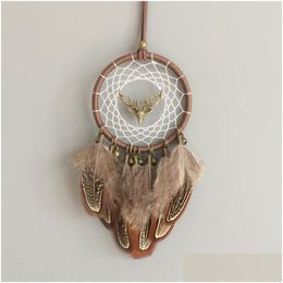 Arts And Crafts Car Hanging Home Decor New Arrival Dream Catcher With Feather Whosale Drop Delivery Garden Dhekn