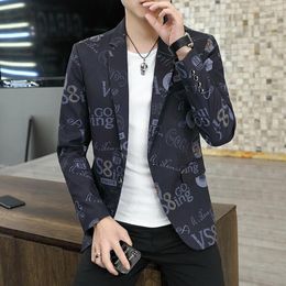 Men's Suits 2023 Brand Clothing Fashion Spring High Quality Leisure Business Suit/Male Printing Casual Blazers Jacket Plus Size S-4XL