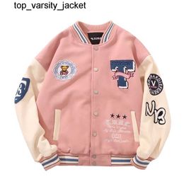 2023 New Men s Jackets Gmiixder Vntage Baseball Women Stand Collar Varsity Unisex College Vintage Patch Design Oversize Letterman Jacket