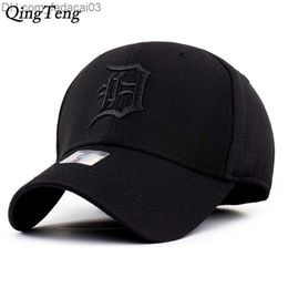 Ball Caps Black fitting fully closed Baseball cap Men's embroidered letter snap cap Women's gorilla bone Men's truck cap Z230811