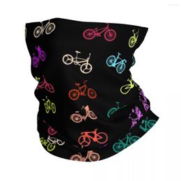 Scarves Bicycle Pattern Bandana Neck Cover Printed Colourful Cartoon Magic Scarf Headband Fishing For Men Women Adult Winter
