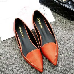 Dress Shoes Dropshipping 2018 Women Fashion Spring Ladies Pointed Toe Flat Shoes Ballet Shallow Shoes Loafers Slip on Casual Shoes for Women L230721