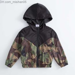 Pullover Pullover Girlymax Fall/Winter Baby Girls Boys Children Clothes Coat Black Leopard Camo Zipper Hoodie Top Boutique Set Kids Clothing 220921 Z230721