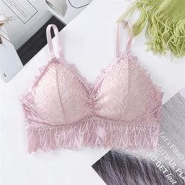 Comfortable French Lace Bralette Push Up Bras for Women Sexy Lingerie Padded Bra Comfortable Female Underwear Wire Bralette240h