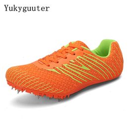 Safety Shoes Men's Track and Field Shoes Women's Pointed Sports Shoes Athletes Running Training Lightweight Competition Pointed Sports Shoes Plus Size 36-45 230720