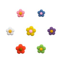 Shoe Parts Accessories Cartoon Cute Charms For Clog Sandals Little Flowers Kawaii Pvc Decoration Jibz Drop Delivery Ot7Lr