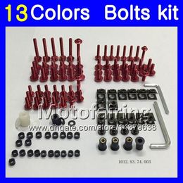 Fairing bolts full screw kit For HONDA CBR893RR 89 90 91 92 93 CBR900RR CBR893 RR 1989 1990 1991 1993 Body Nuts screws nut bolt ki286S