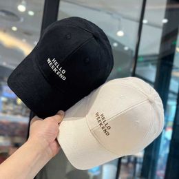 Baseball Hat Casual Designer Sunshade Cap Korean Version Female Youth Couple Student Hard Top Duck Tongue Hat Adjustable