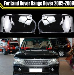 Car Headlight Shell Lampshade Transparent Lampcover Headlight Glass Headlamp Lens Cover For Land Rover Range Rover 2005-2009