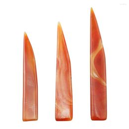 Jewellery Pouches 3IN1 Burnisher 8cm 9cm 10cm Polishing Agate Knife For Gold And Silver Scraping Random Colour