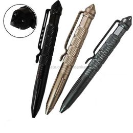 Aircraft Aluminium Defender pen outdoor Tactical men women Self-defense Glass Breaker EDC Tool Multifunctional Survial Aviation Aluminium pens