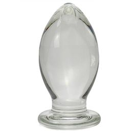 80 mm Huge Glass Anal Butt Plug Anus Expandable sexy Toys For Women Men Gay Masturbation Massage Adult Games Products 1058 g2254