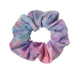 3pcs set Tie Dyed Scrunchie set Hair Accessories For Women Girls Headbands Elastic Rubber Hair Tie Rope Ring Ponytail Hold290p