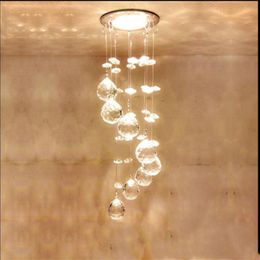 Mini modern pendant lamp Crystal LED Chandelier Ceiling Hanging Lamp lustre AC 110V2 20V Led Kitchen light Fixtures home lighting 282p