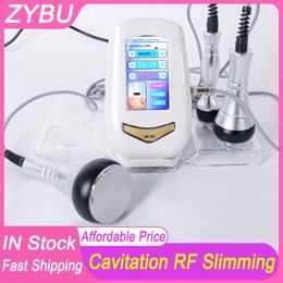 Home Use Handheld 3 In 1 40K Cavitation Slimming Device Ultrasonic Lipo System Body Lifting Face Skin Rejuvenation Tightening Fat Loss Radio Frequency