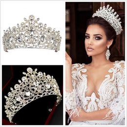 New Luxury Bridal Crowns Tiaras Headband for Wedding Jewelery birthday party headpieces hair Decors jewels accessories brides jewe288W