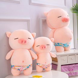 Cute rogue pig doll Stuffed toy doll swimsuit beach doll pig presents children's toys