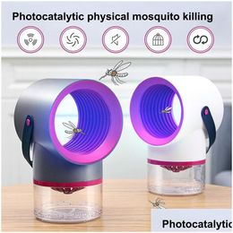 Other Home Garden Mosquito Killer Usb Mute Lamp Uv Night Light Insect Bug Led Zapper Trap Drop Delivery Dhvcz