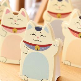New Kawaii Lucky cats design Notepad Memo pad Paper sticky note message post nice stationery supplies wjl0020264h