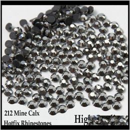 Sewing Notions Tools Apparel 212 Mine Calxjet Hematite Flatback Ss6Ss30 Different Sizes Iron On Fix Rhinestones Zhgcq322y