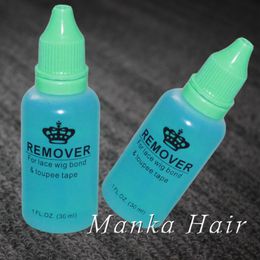 2 bottles Professional salon use 1OZ 30ml hair glue remover for lace wig toupee skin weft tape hair extension remover173j
