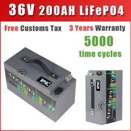 36V 100AH LiFePO4 Lithium Iron Phosphate Battery With BMS For Scooter Golf Cart bicicleta elctrica RV Solar Energy Storage