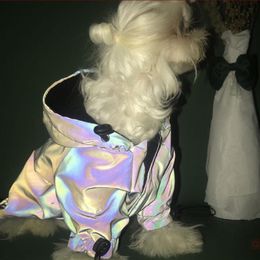 American Fasion Pet Clothes Thickened Padded Coat Elastic Design Reflective Colourful Jacket For Dog And Cat238P